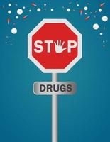 26 June. International day against drug abuse and illicit trafficking banner. vector. vector