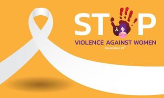 Vector illustration of a Background For International Day for the Elimination of Violence Against Women