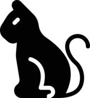 ilustración de vector de gato en un fondo. símbolos de calidad premium. iconos vectoriales para concepto y diseño gráfico.