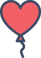 heart balloon vector illustration on a background.Premium quality symbols. vector icons for concept and graphic design.