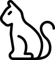 ilustración de vector de gato en un fondo. símbolos de calidad premium. iconos vectoriales para concepto y diseño gráfico.