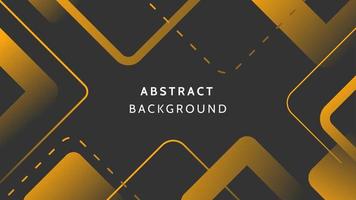 Dark Gold Abstract geometric tech corporate design premium background vector