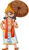 Indian god on white background vector