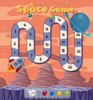 Space maze puzzle game template vector