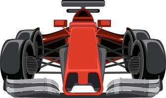 Red formula racing car vector