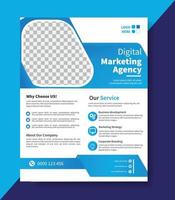 Digital Marketing Flyer Print Templates vector