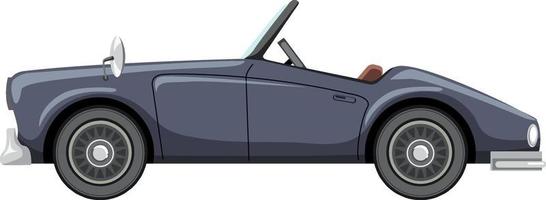 Classic grey car in cartoon style vector