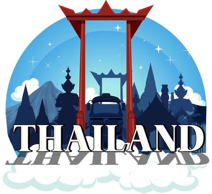 Giant swing Thailand attraction and landscape icon