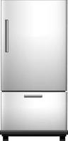 Refridgerator on white background vector