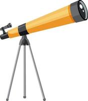 Telescope with tripod stand vector