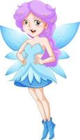 Fantastic fairy girl cartoon character vector