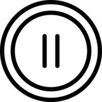 pause vector illustration on a background.Premium quality symbols. vector icons for concept and graphic design.