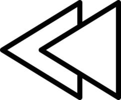 previous arrow vector illustration on a background.Premium quality symbols. vector icons for concept and graphic design.