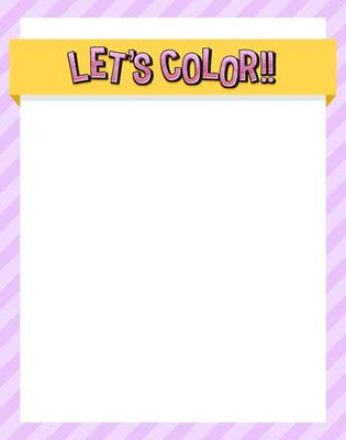 Colour fun border template background