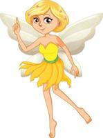 Fantastic fairy girl cartoon character vector