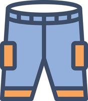 ilustración de vector de pantalón en un fondo. símbolos de calidad premium. iconos vectoriales para concepto y diseño gráfico.