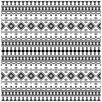 Seamless Ethnic pattern aztec decorative design in black and white color vector