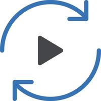 video vector illustration on a background.Premium quality symbols. vector icons for concept and graphic design.