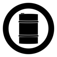 Oil baller icon black color vector illustration simple image