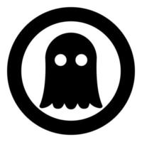 Ghost icon black color vector illustration simple image