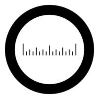 Scale ruler icon black color vector illustration simple image