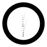 Firework icon black color in circle vector