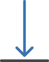 arrow down vector illustration on a background.Premium quality symbols. vector icons for concept and graphic design.