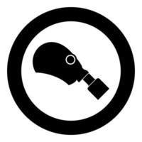 Gasmask or inhaler icon black color vector illustration simple image