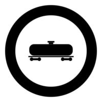 Cistern black icon in circle vector illustration
