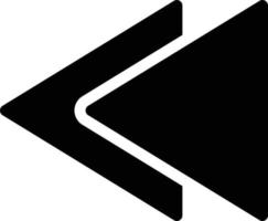 previous arrow vector illustration on a background.Premium quality symbols. vector icons for concept and graphic design.