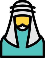 arab man vector illustration on a background.Premium quality symbols. vector icons for concept and graphic design.