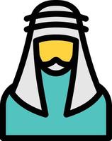 arab man vector illustration on a background.Premium quality symbols. vector icons for concept and graphic design.