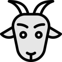 goat vector illustration on a background.Premium quality symbols. vector icons for concept and graphic design.