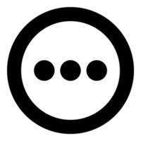 Sign continue icon black color in circle vector