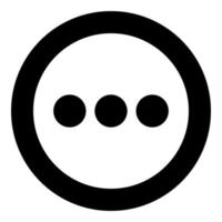 Sign continue icon black color in circle vector