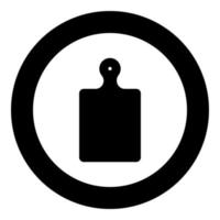 Kitchen board icon black color in circle vector