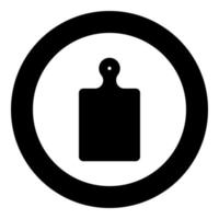 Kitchen board icon black color in circle vector