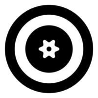 berry icon black color in circle or round vector