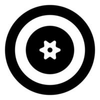 berry icon black color in circle or round vector