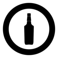 Whisky icon black color in circle vector