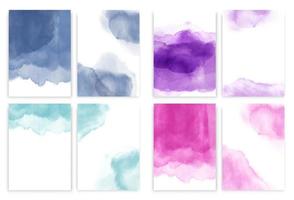 Watercolor abstract aquamarine background, watercolour blue, pink, mint and violet texture.