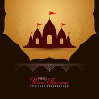 Happy Ram Navami religious Indian festival beautiful background