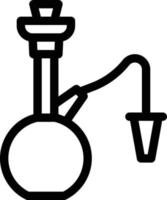 ilustración de vector de shisha en un fondo. símbolos de calidad premium. iconos vectoriales para concepto y diseño gráfico.