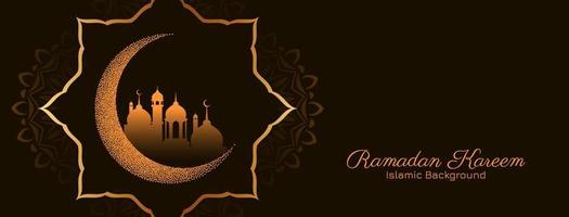 diseño de banner de festival tradicional islámico ramadan kareem vector