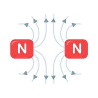 experimentos científicos de vectores magnéticos sobre el movimiento de un campo magnético.