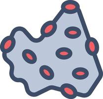 ilustración vectorial de bacterias en un fondo. símbolos de calidad premium. iconos vectoriales para concepto y diseño gráfico. vector