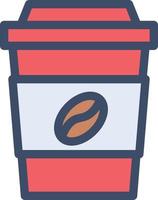 ilustración de vector de café en un fondo. símbolos de calidad premium. iconos vectoriales para concepto y diseño gráfico.