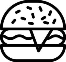 ilustración de vector de hamburguesa en un fondo. símbolos de calidad premium. iconos vectoriales para concepto y diseño gráfico.