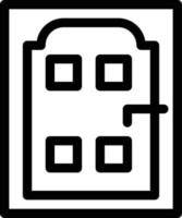 ilustración de vector de puerta en un fondo. símbolos de calidad premium. iconos vectoriales para concepto y diseño gráfico.