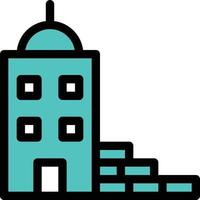 building vector illustration on a background.Premium quality symbols. vector icons for concept and graphic design.